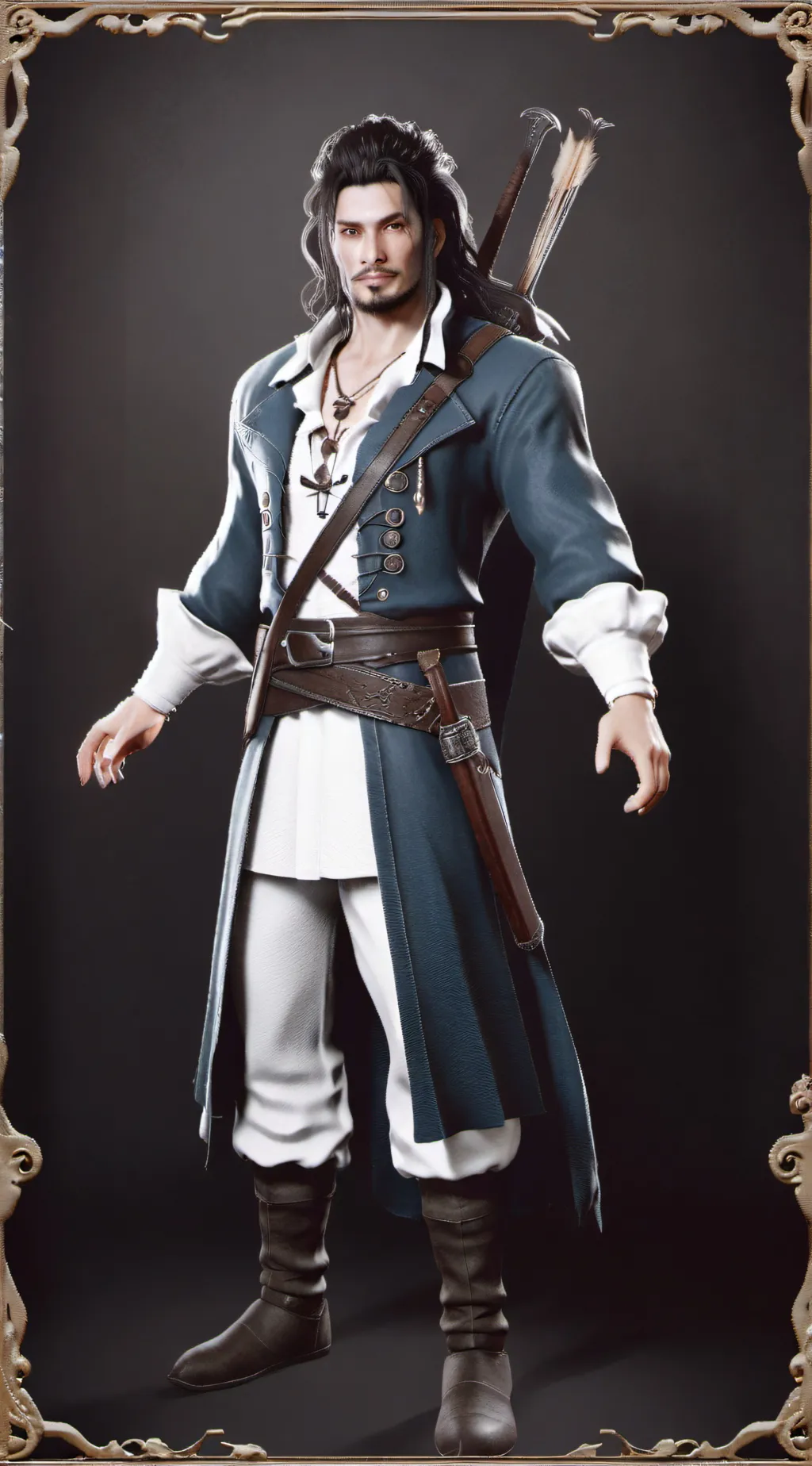 ai character: Aarón  background