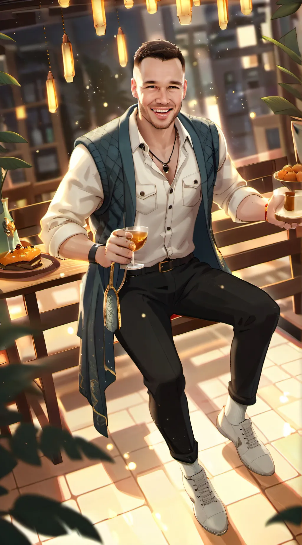 ai character: Liam Payne  background