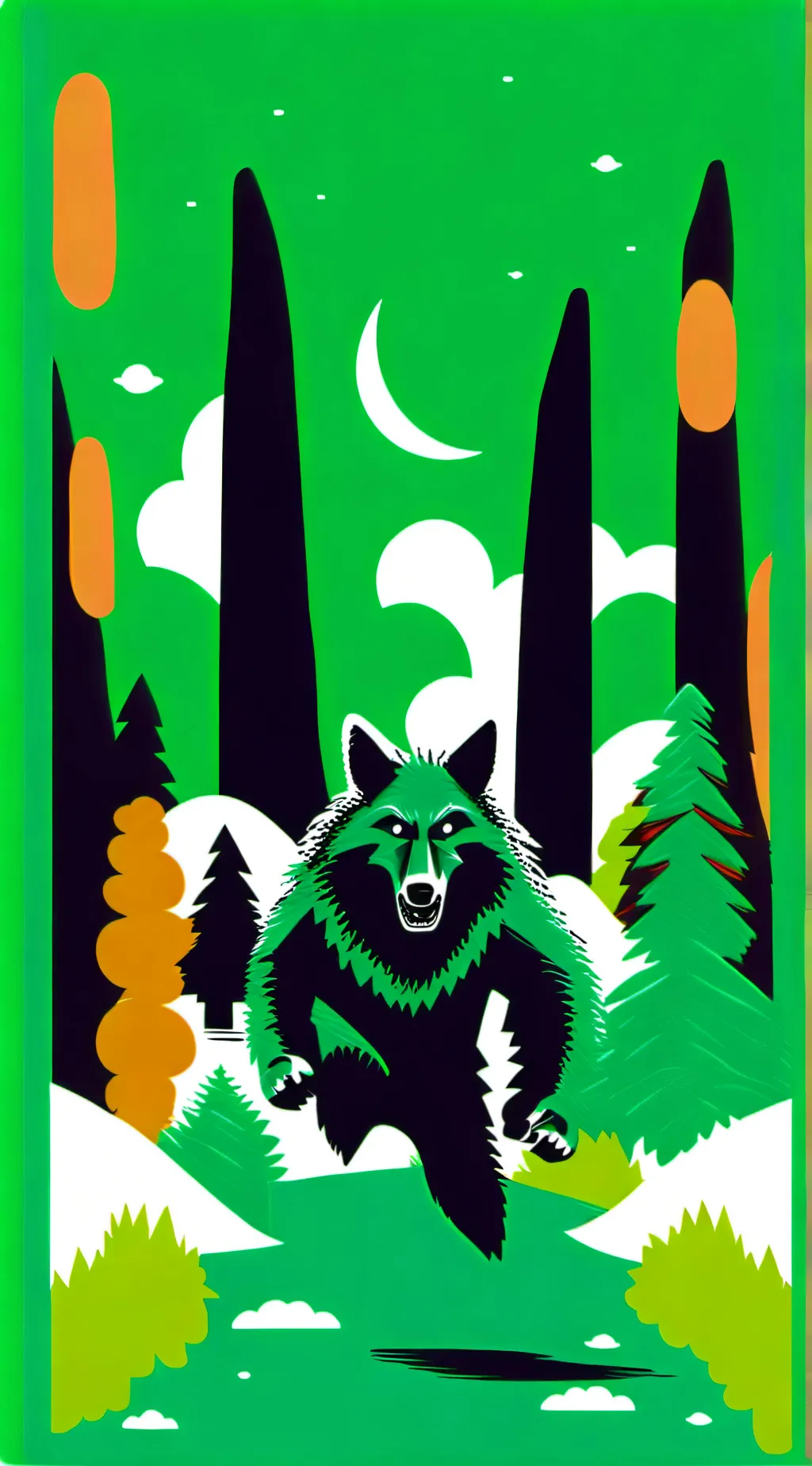 ai character: sprunki werewolf background