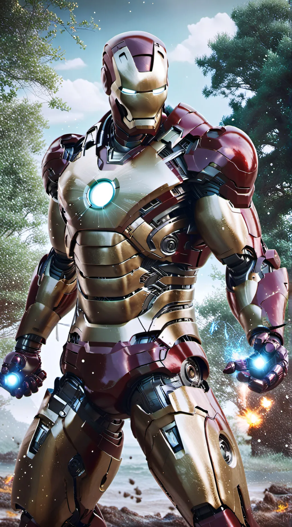 ai character: iron man background