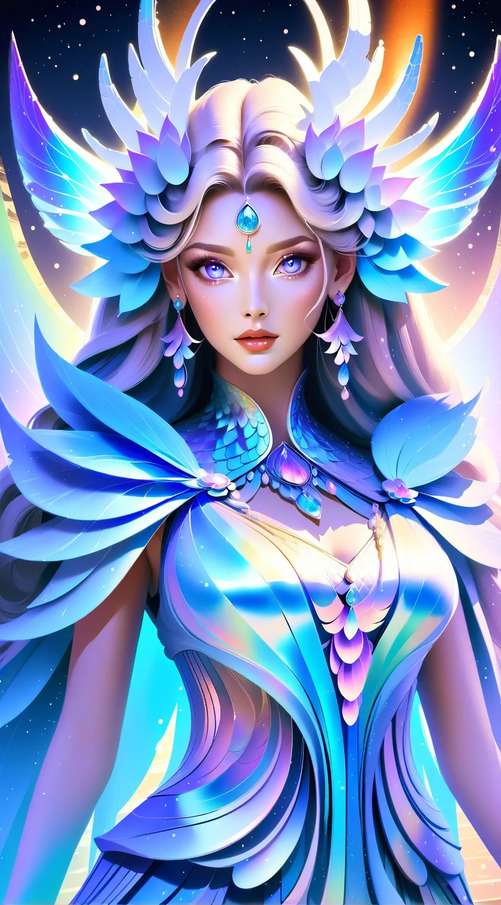 ai character: Mha Goddess background