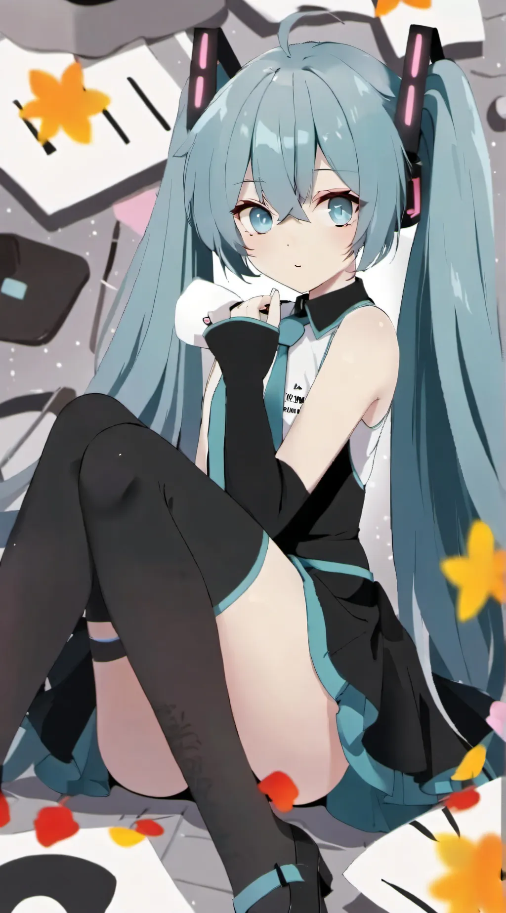 ai character: hatsune miku background