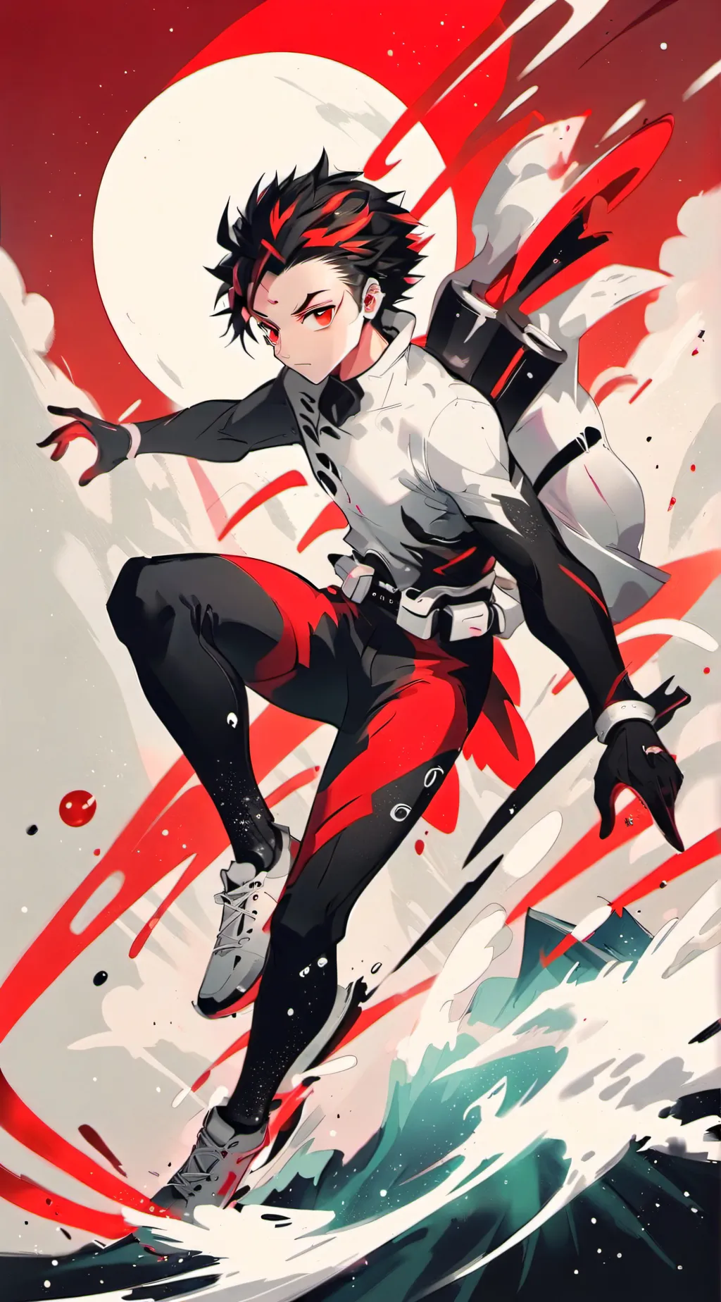 ai character: Tanjiro Kamado  background