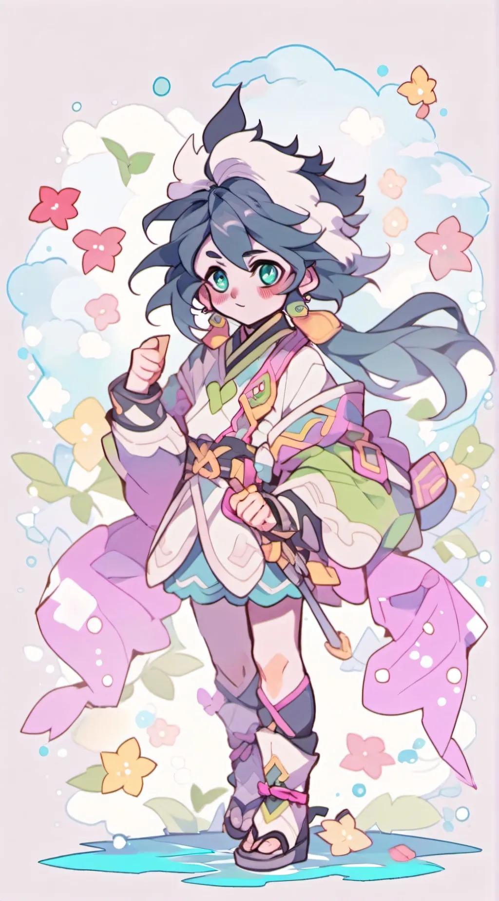 ai character: Douma and shinobu background