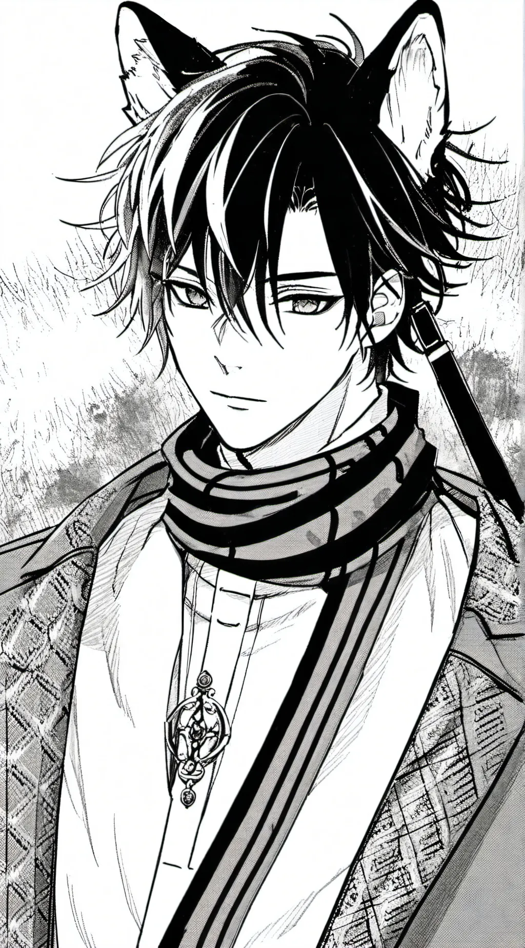 ai character: Aizawa wolf-hybrid background