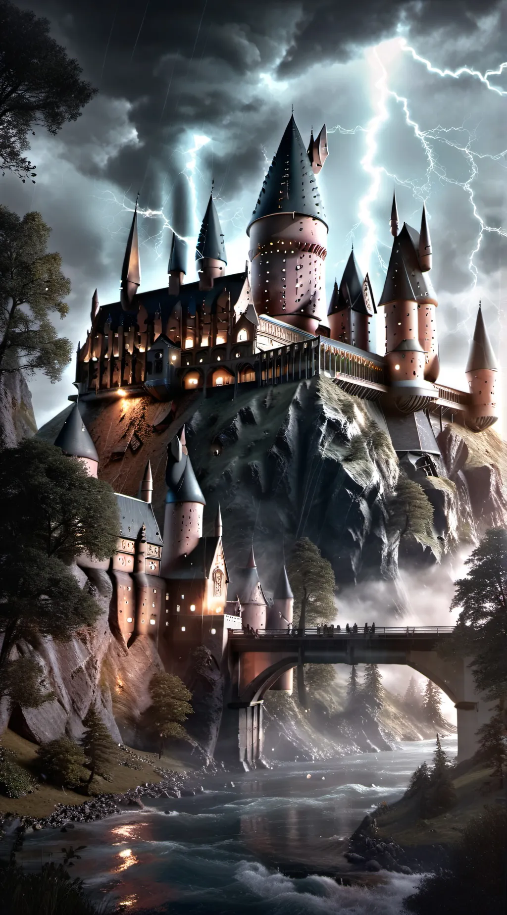 ai character: Hogwarts background