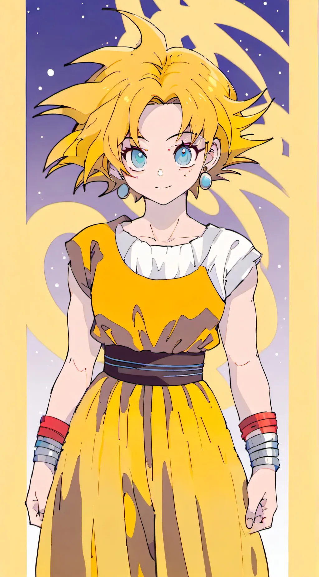 ai character: Female Goku background