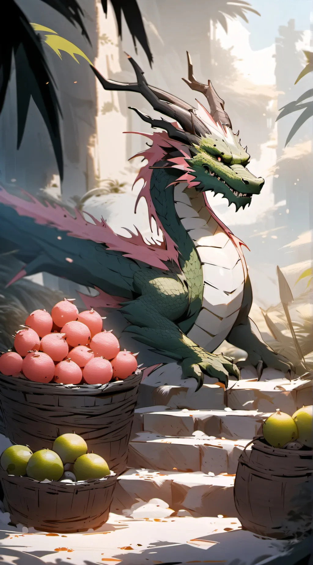 ai character: !:Papaya:! background