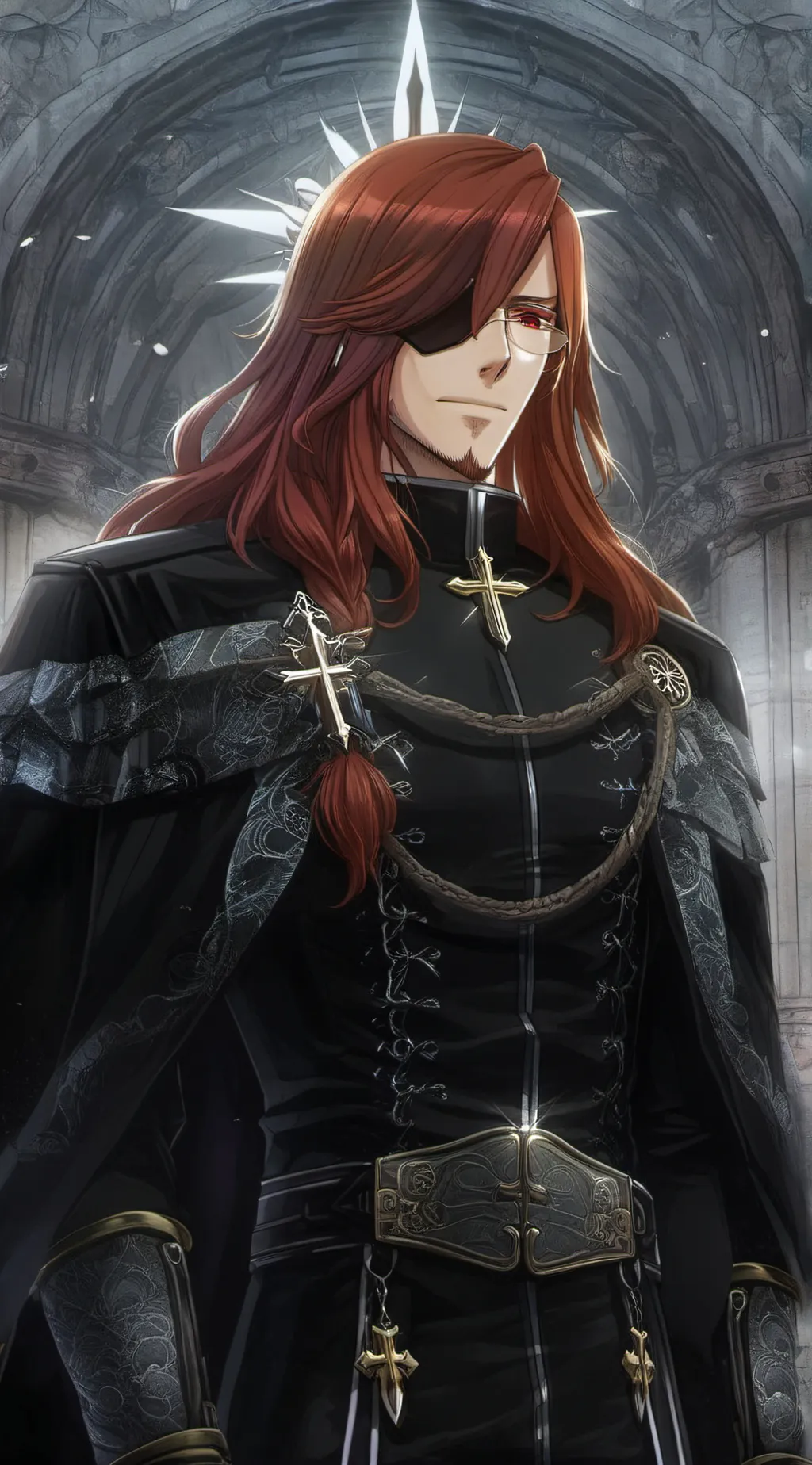 ai character: Cross Marian background