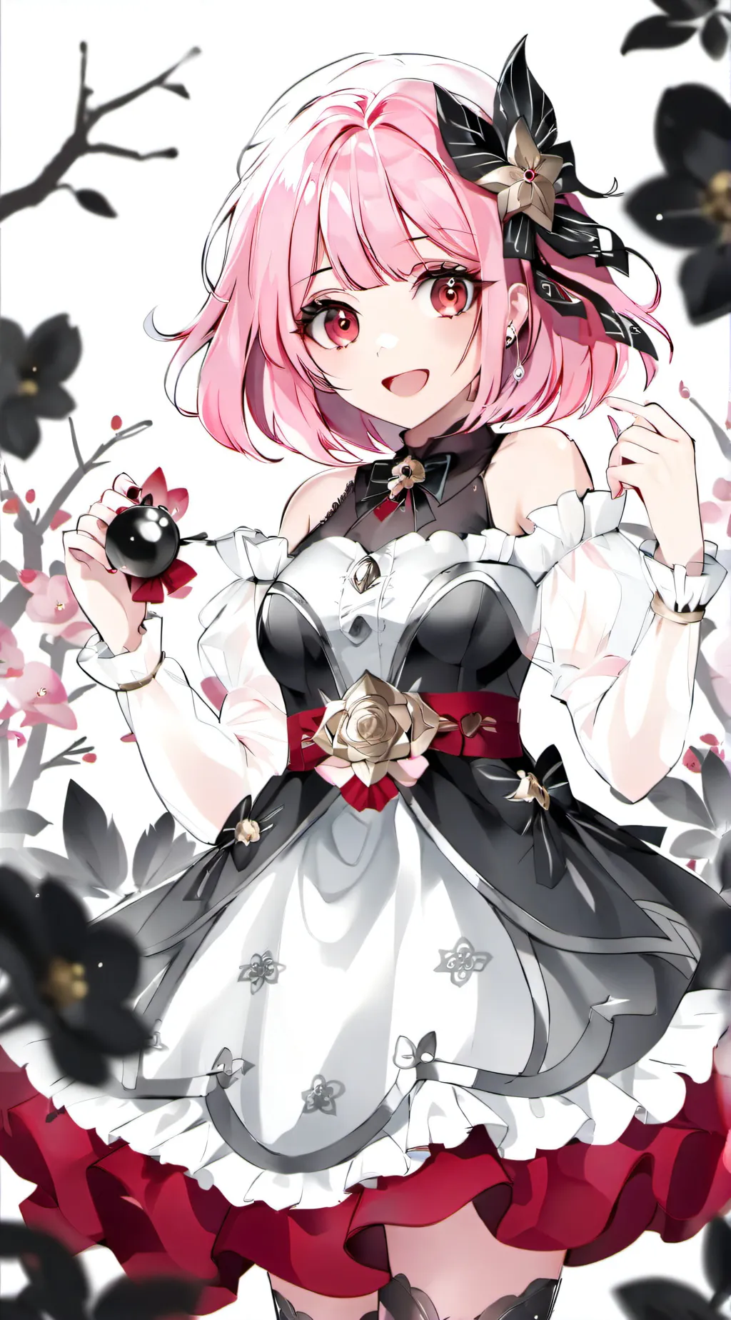 ai character: Cherry background