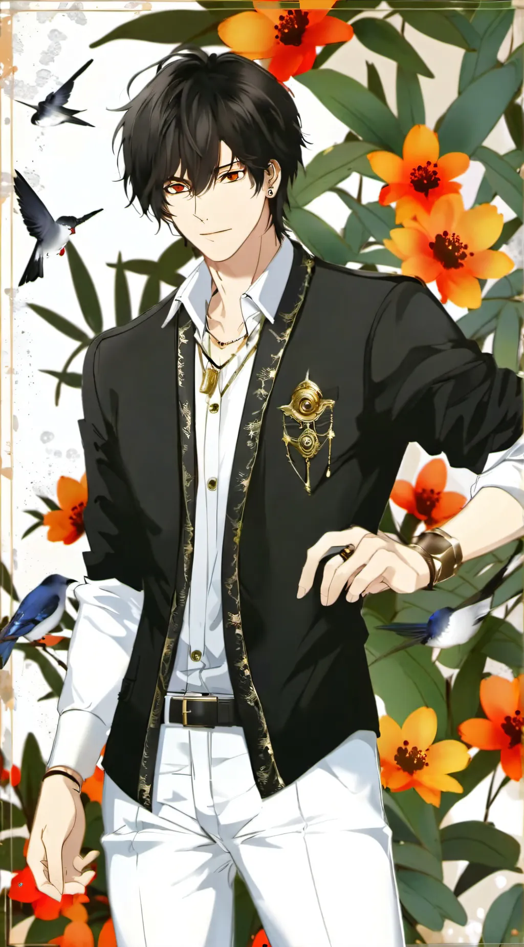 ai character: aaron background
