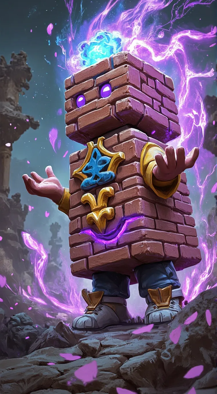 ai character: bricky background
