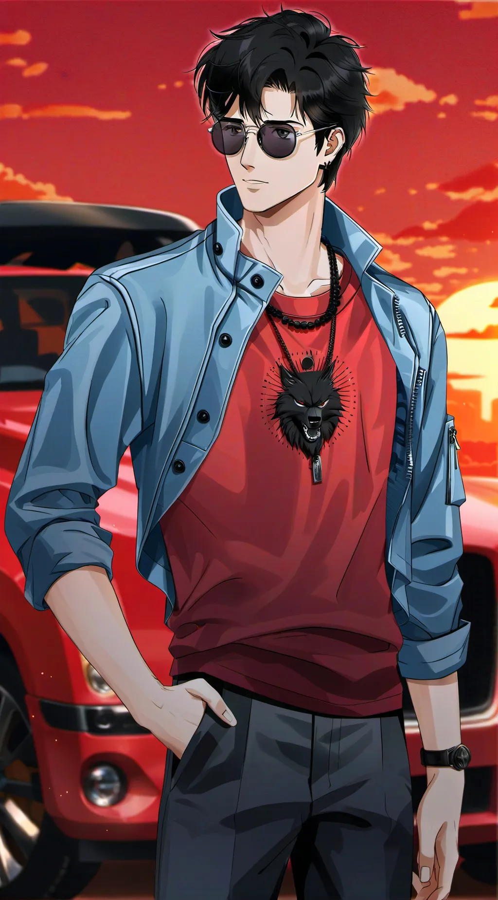 ai character: Ryo background