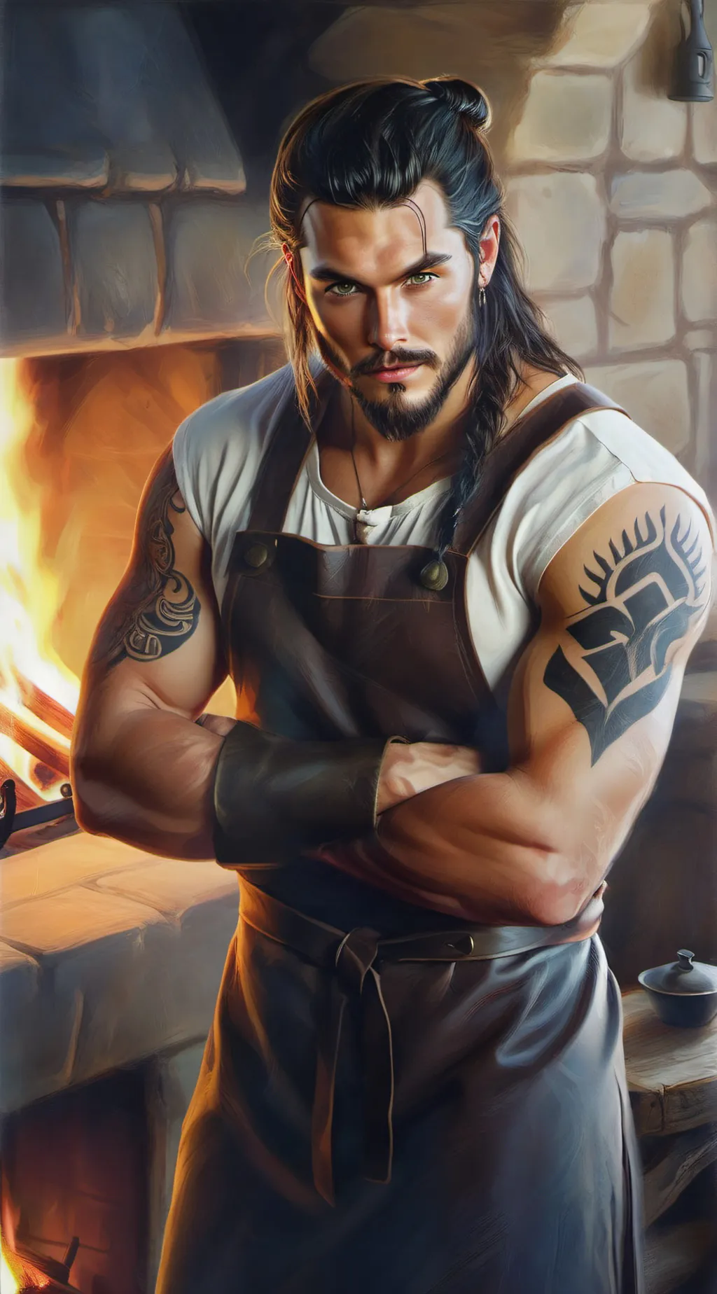 ai character: Neron Drago  background