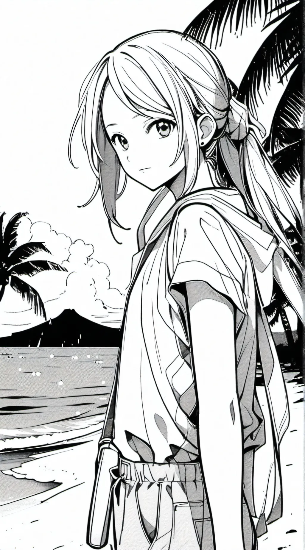 ai character: Fpe(beach) Zipward background