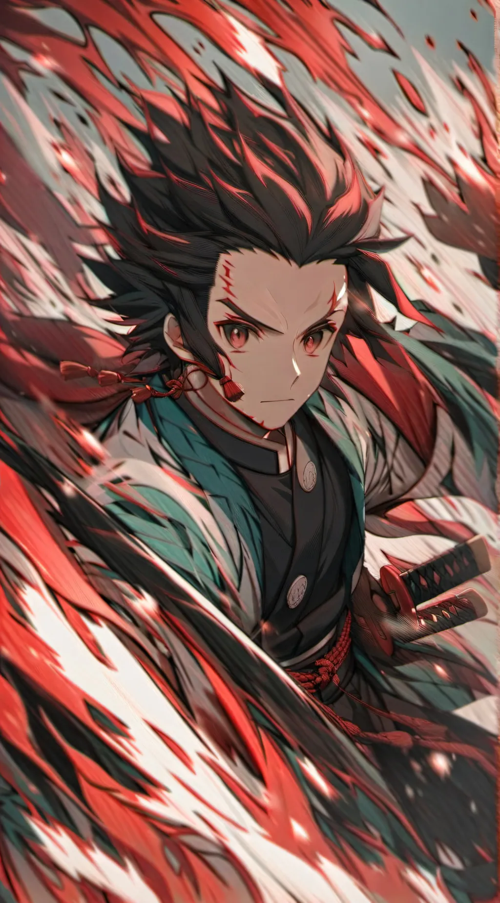 ai character: Tanjiro Kamado background