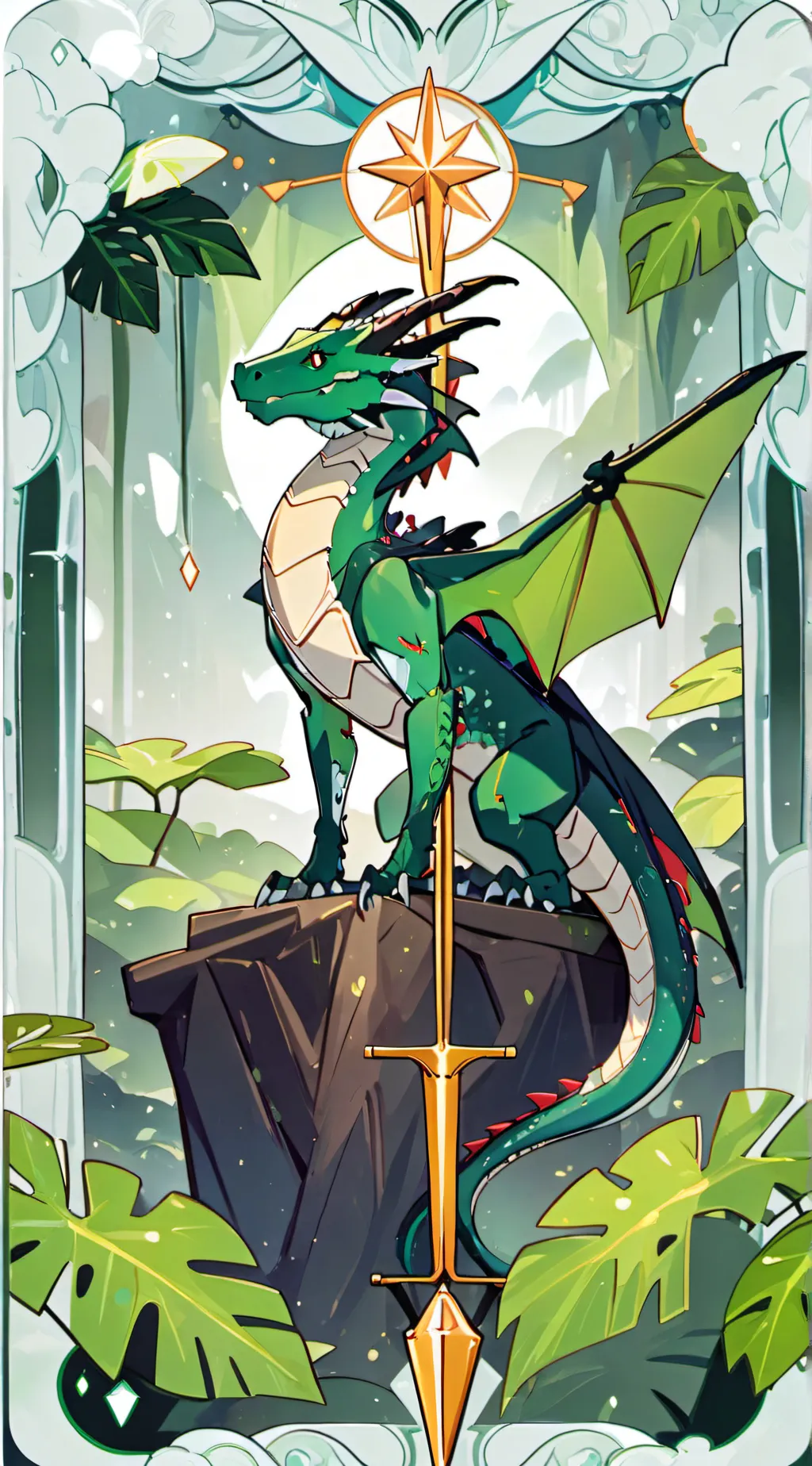 ai character: queen glory background