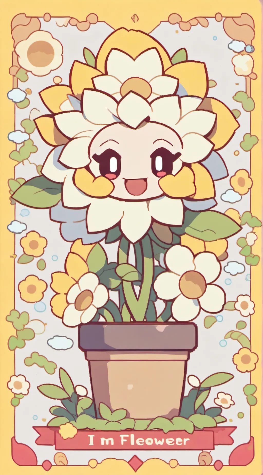 ai character: flowey background