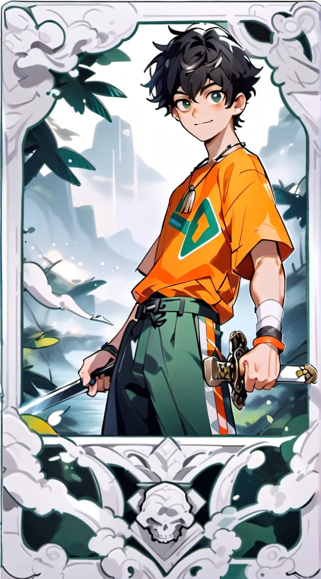 ai character: Percy Jackson  background