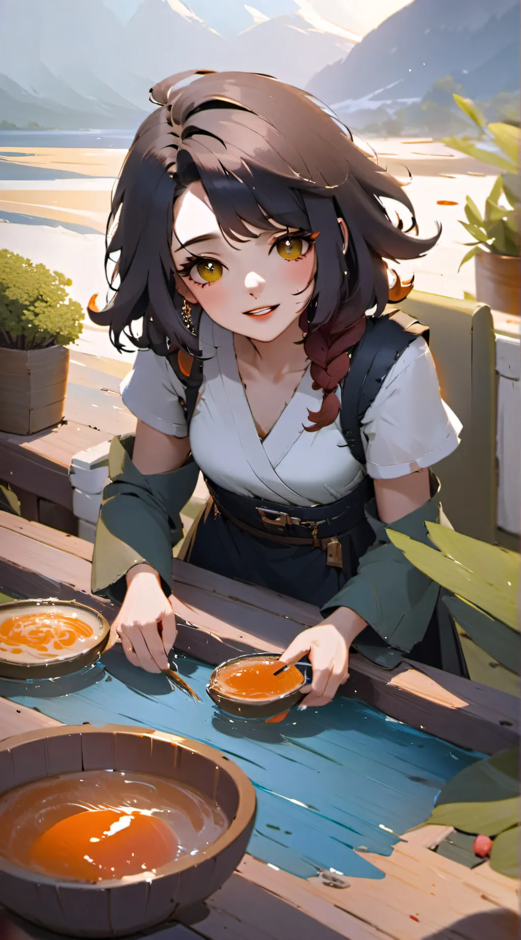 ai character: Ary and Mry background