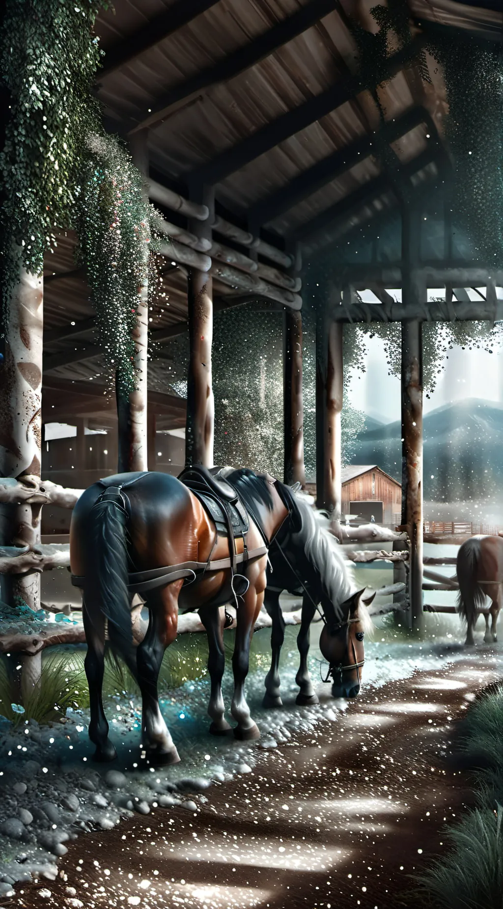 ai character: Mapel tree (ranch) background