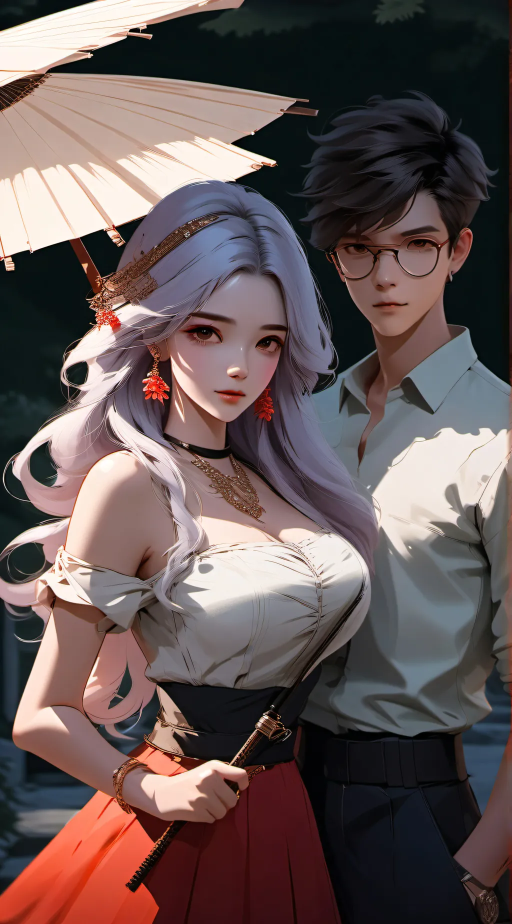 ai character: Alex and Amy background