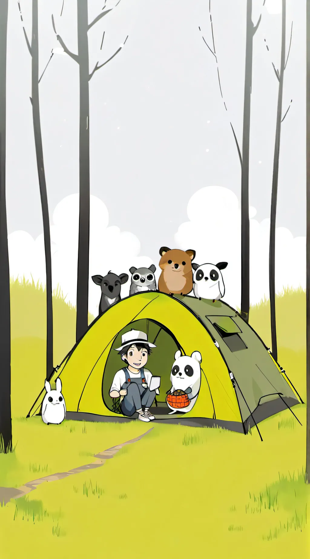 ai character: Smiling Critters🤩! background