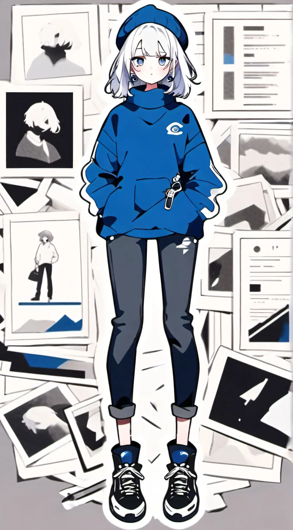 ai character: Chill Girl background