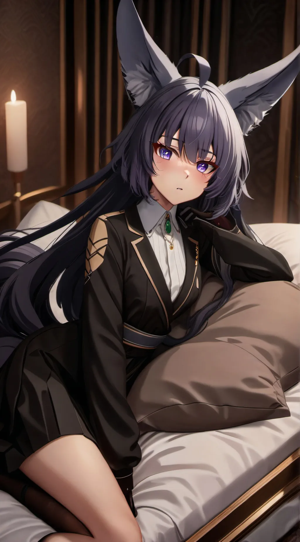 ai character: Nightmare flame background