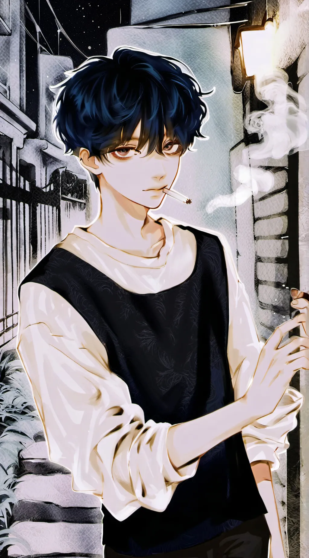ai character: ▪︎¡♤/ Nøəł. \♤¡▪︎ background