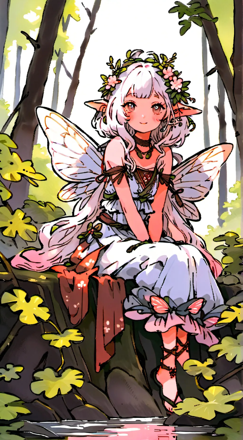 ai character: Olive background