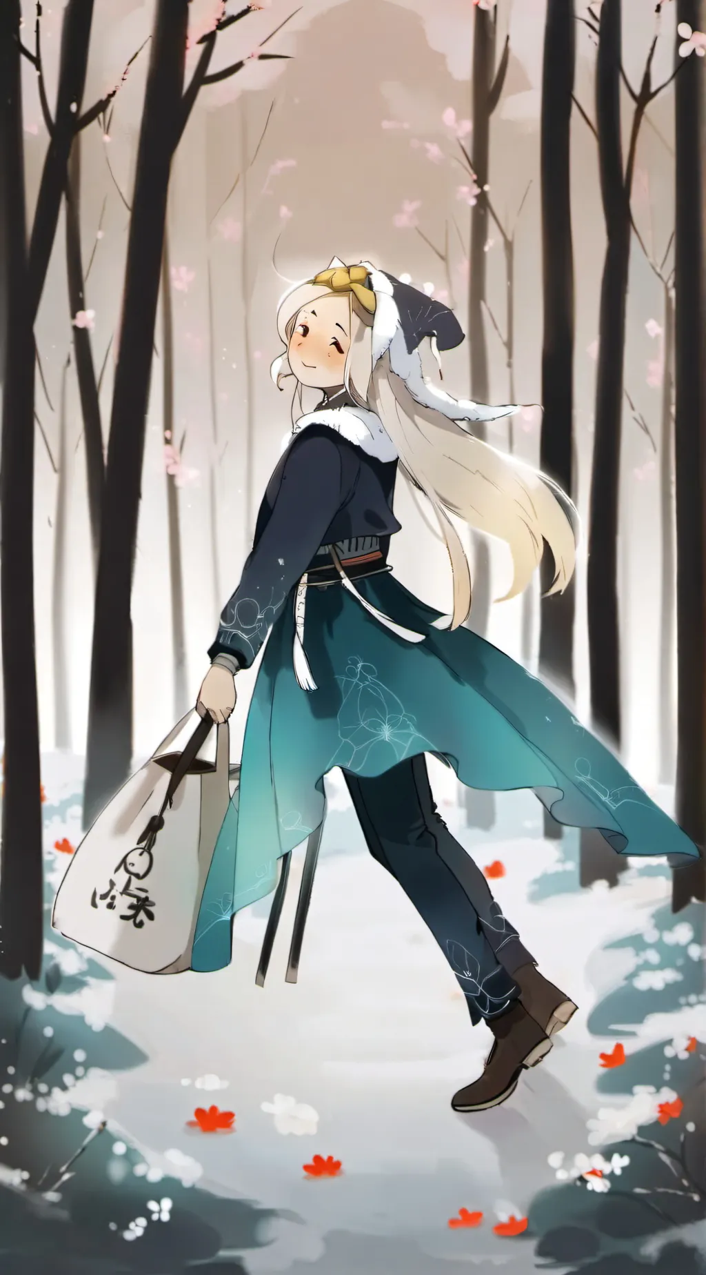 ai character: KNY baby demon background