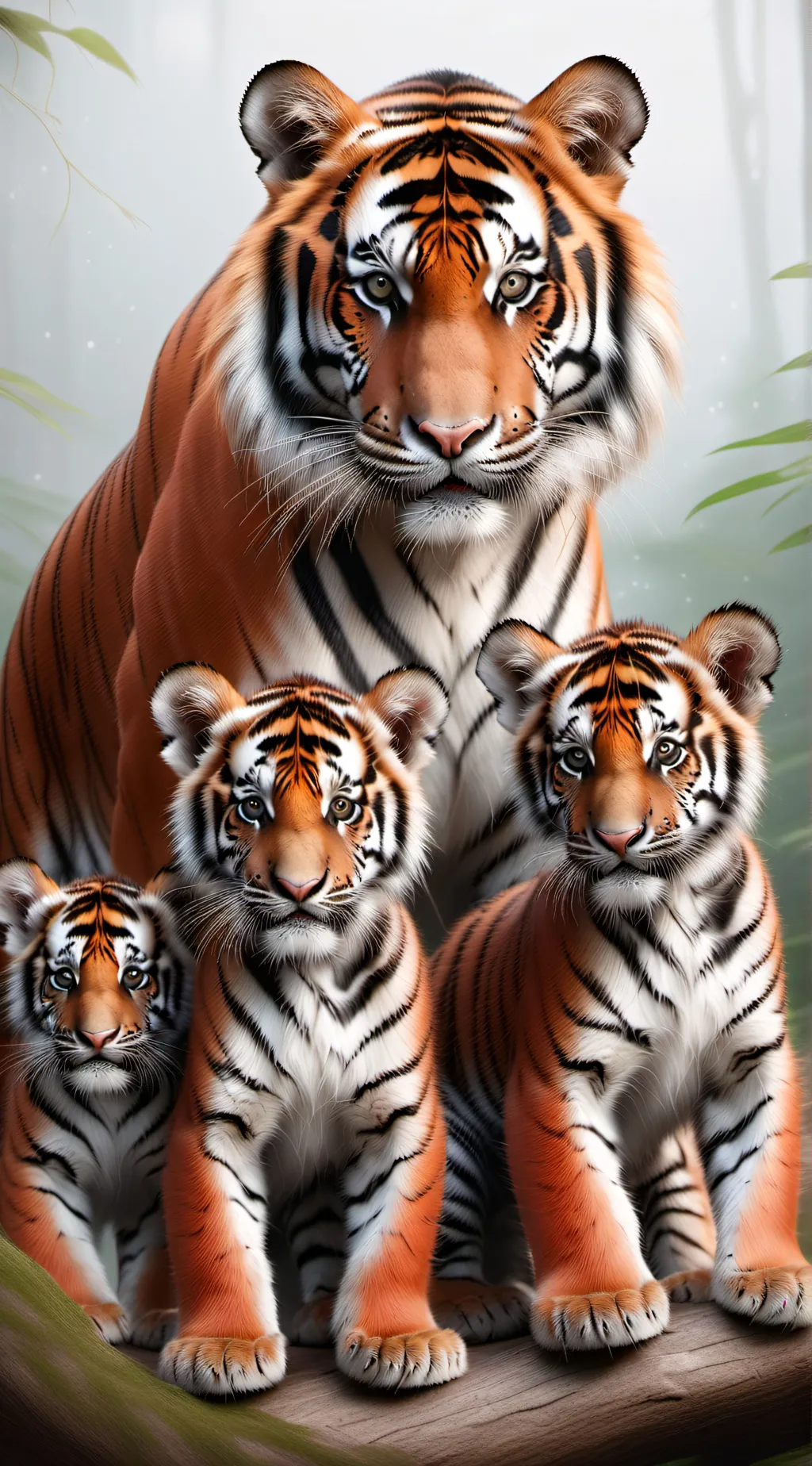 ai character: Mother tiger background