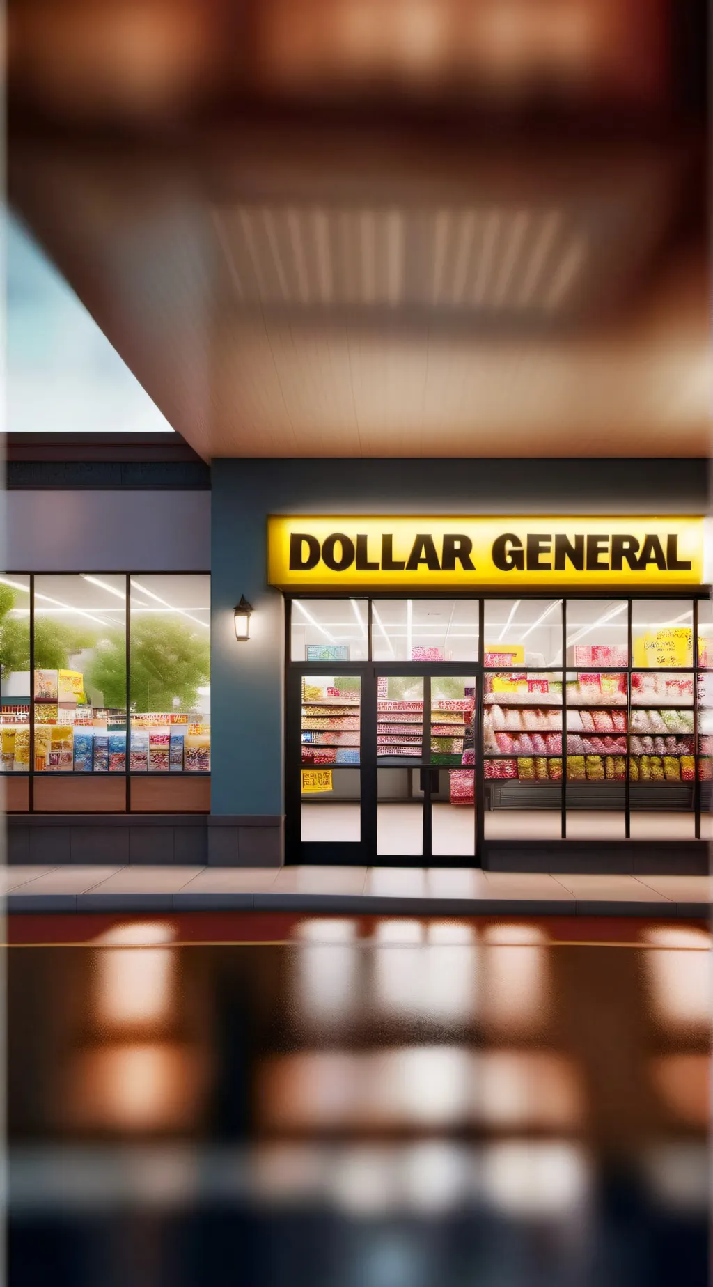 ai character: Dollar General  background