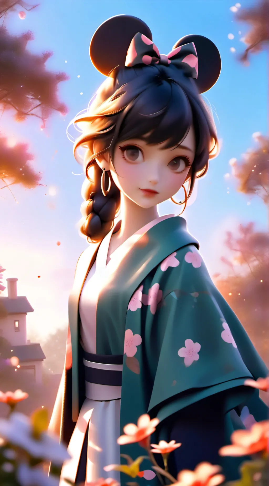 ai character: 3 girl bullys background