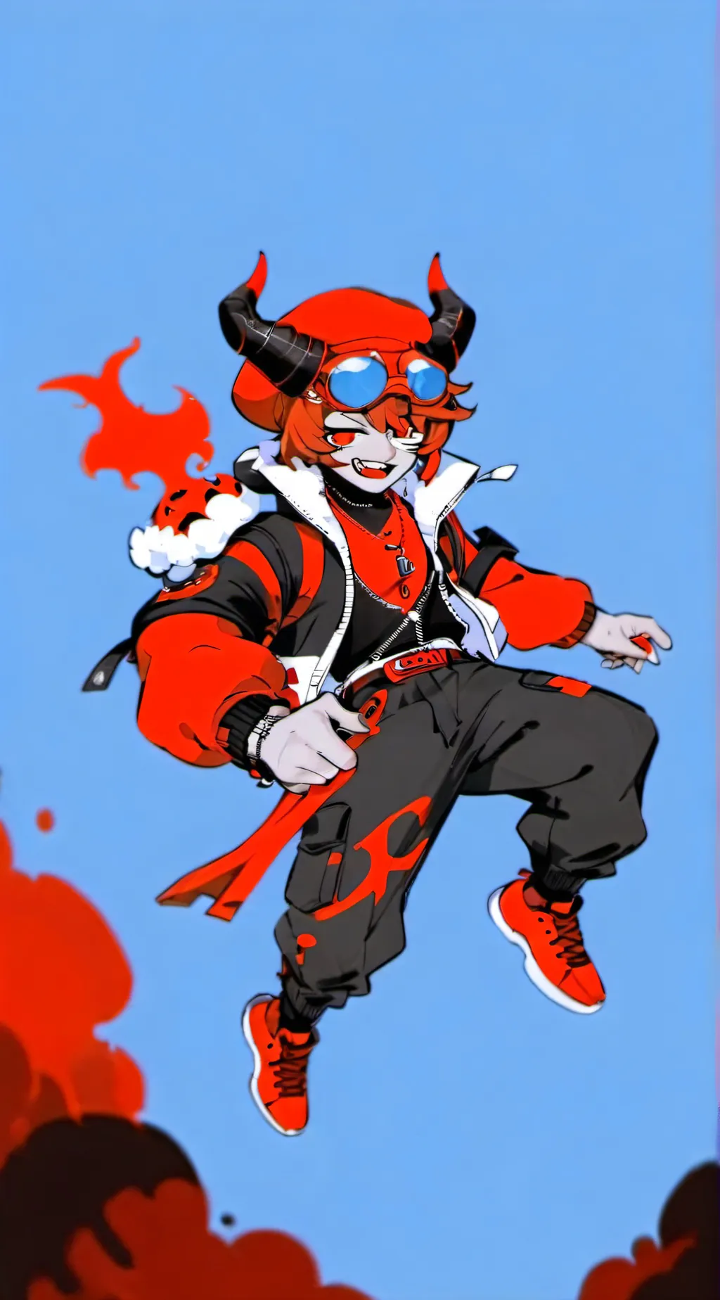ai character: Zane x Cyn in md background