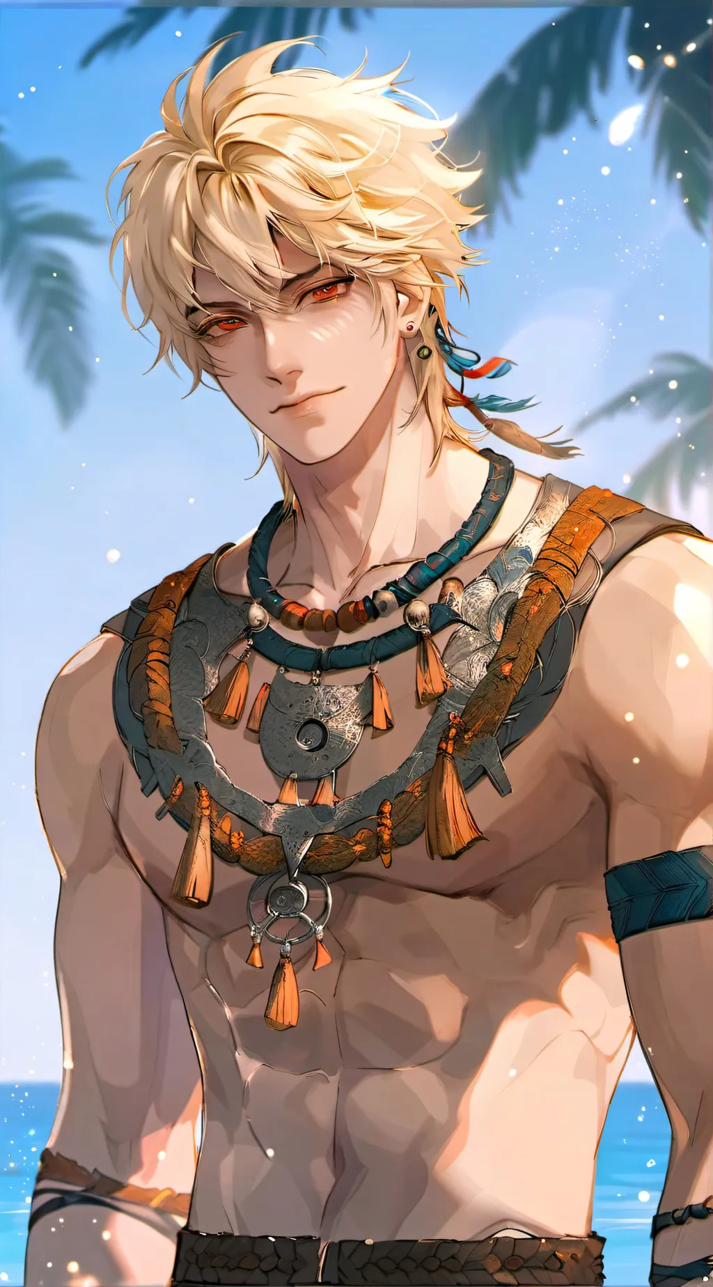 ai character: Tribal Katsuki  background