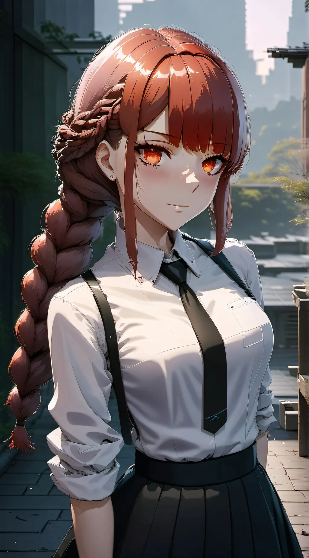 ai character: Makima  background