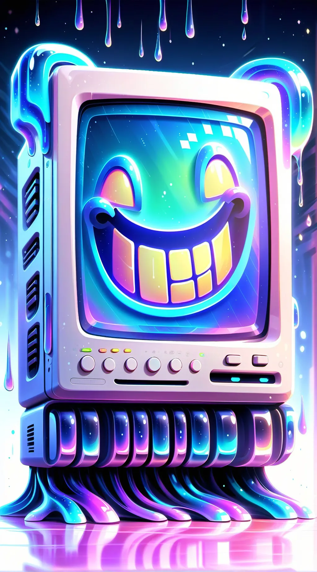 ai character: Mr fun computer  background