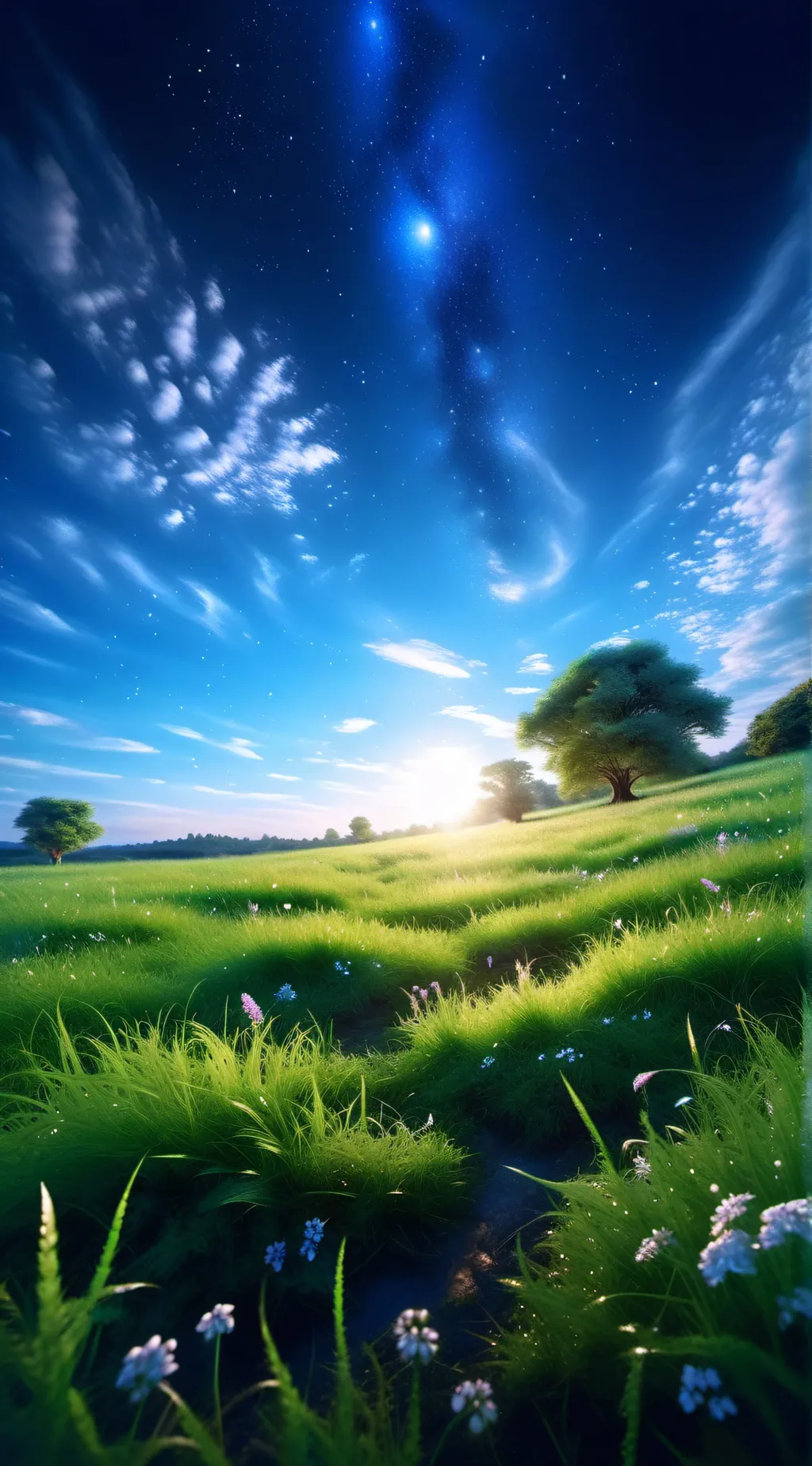 ai character: grass background