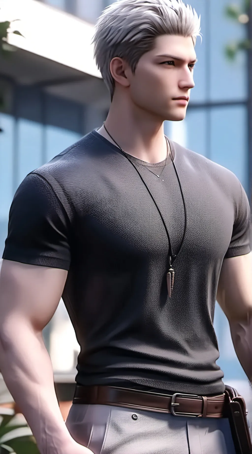ai character: Damien background