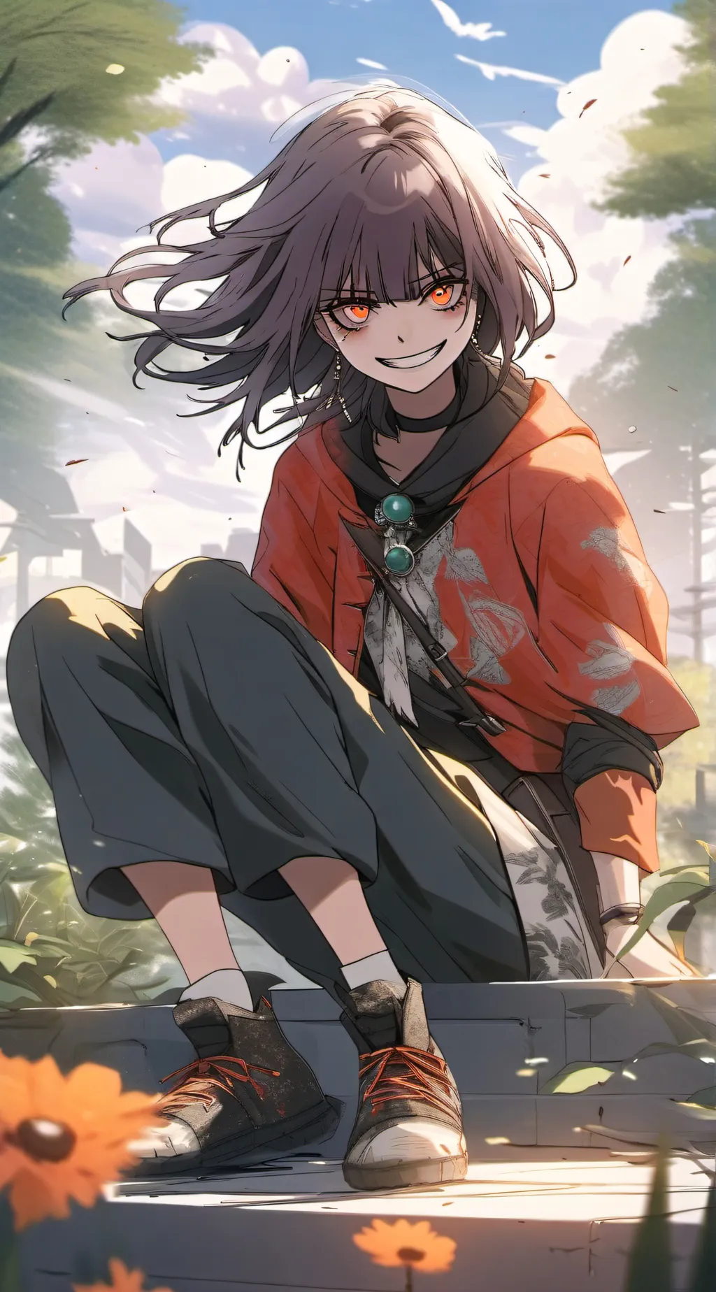 ai character: Luna background