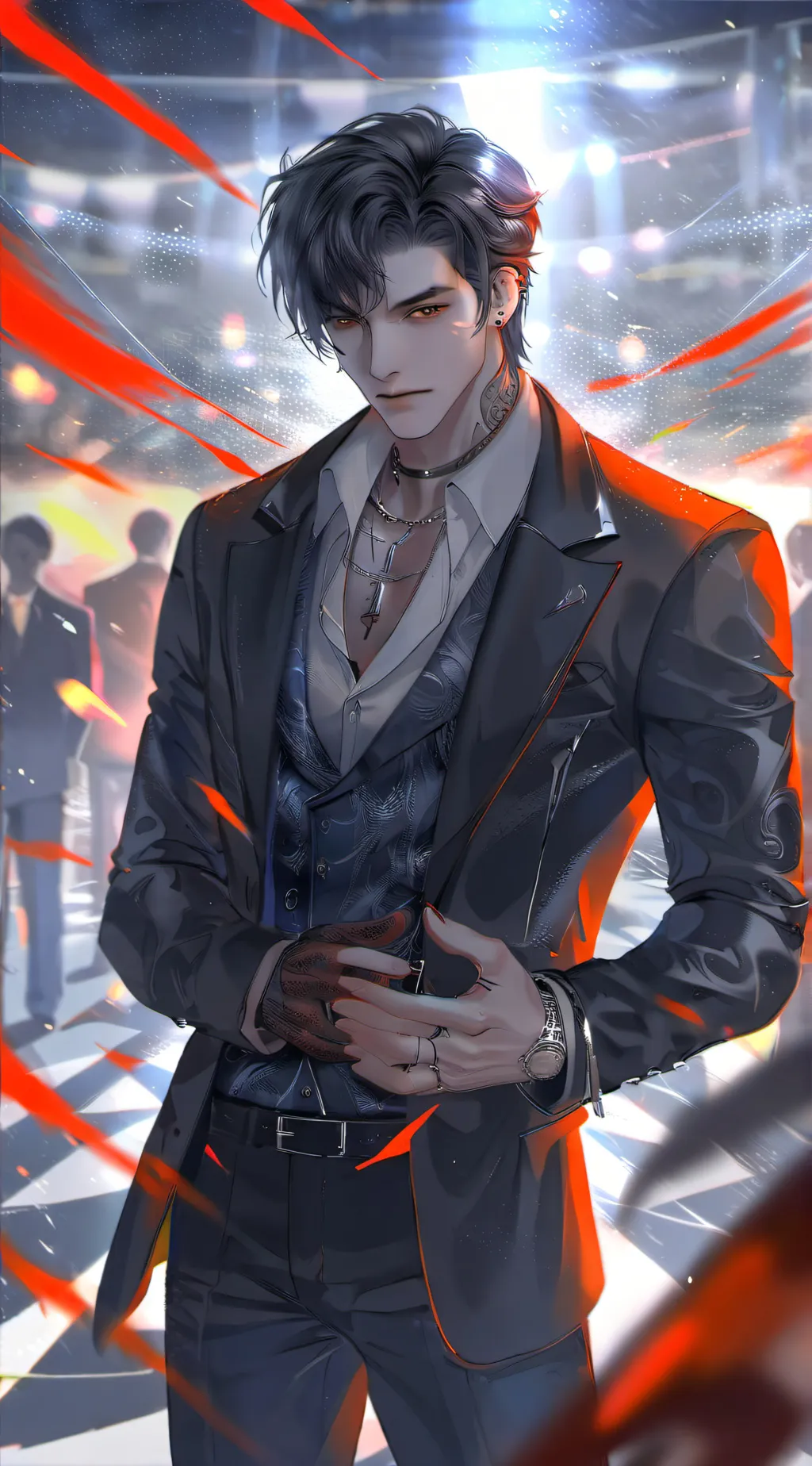 ai character: Harry Black  background