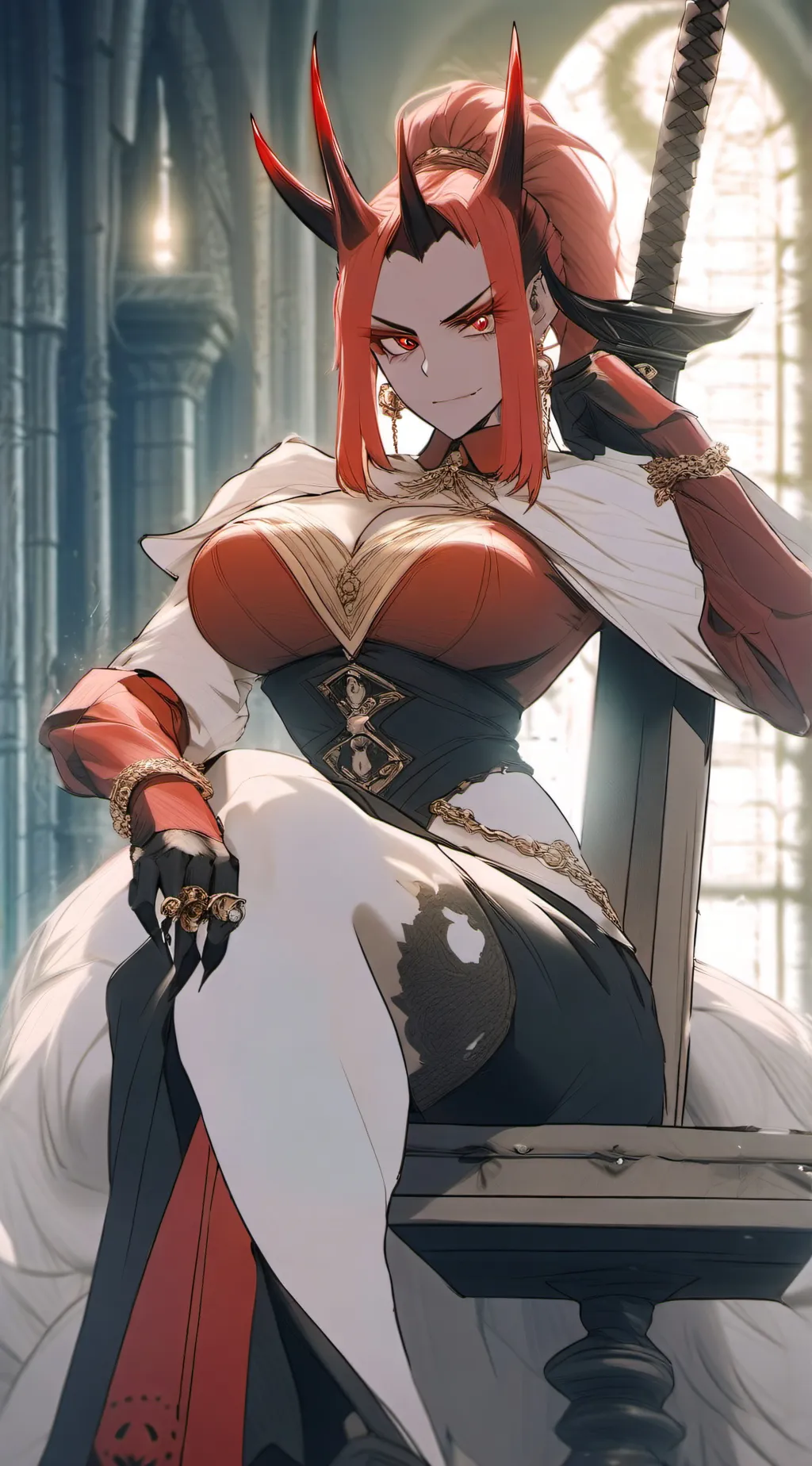 ai character: Demon Lily. background