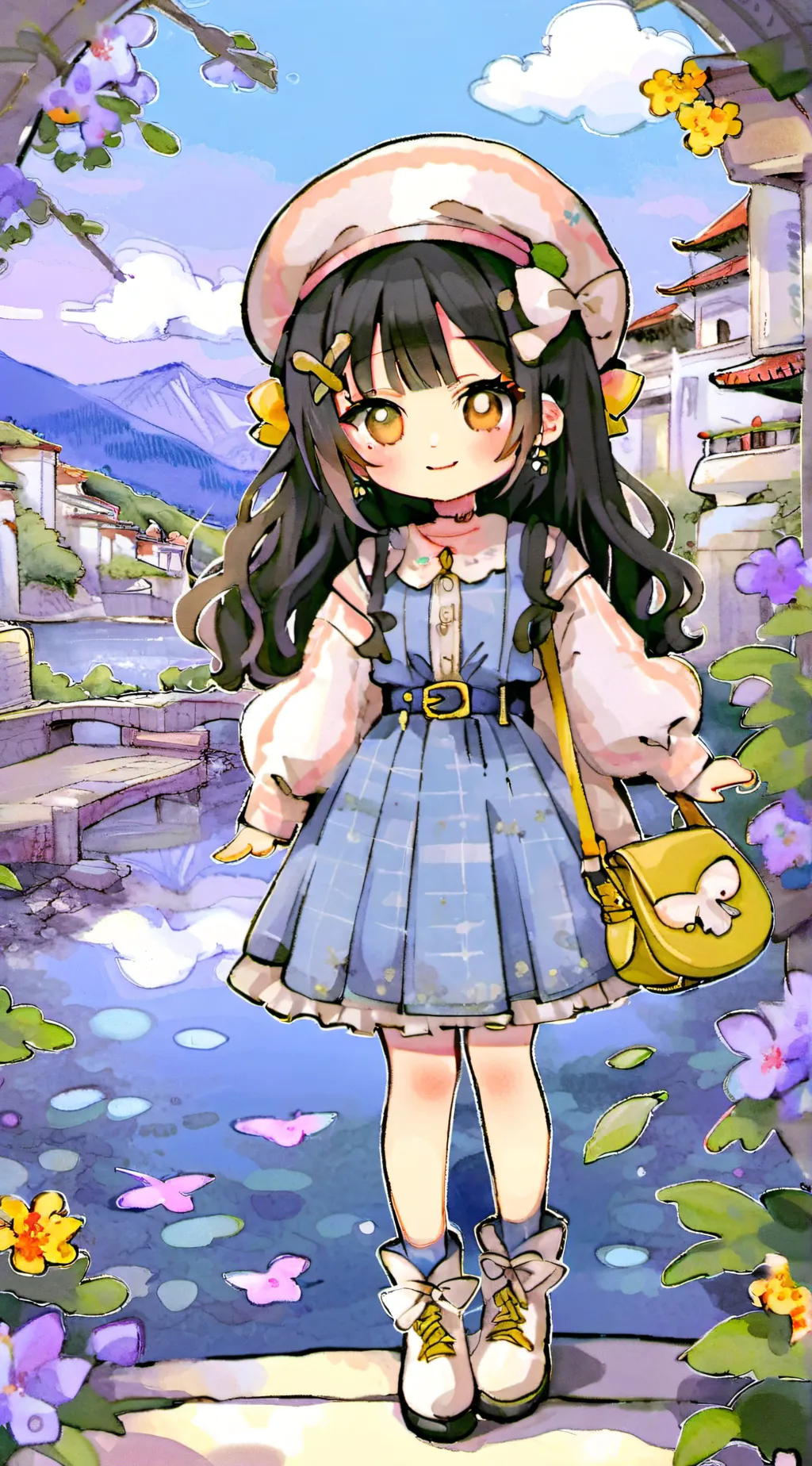 ai character: your the pic  background