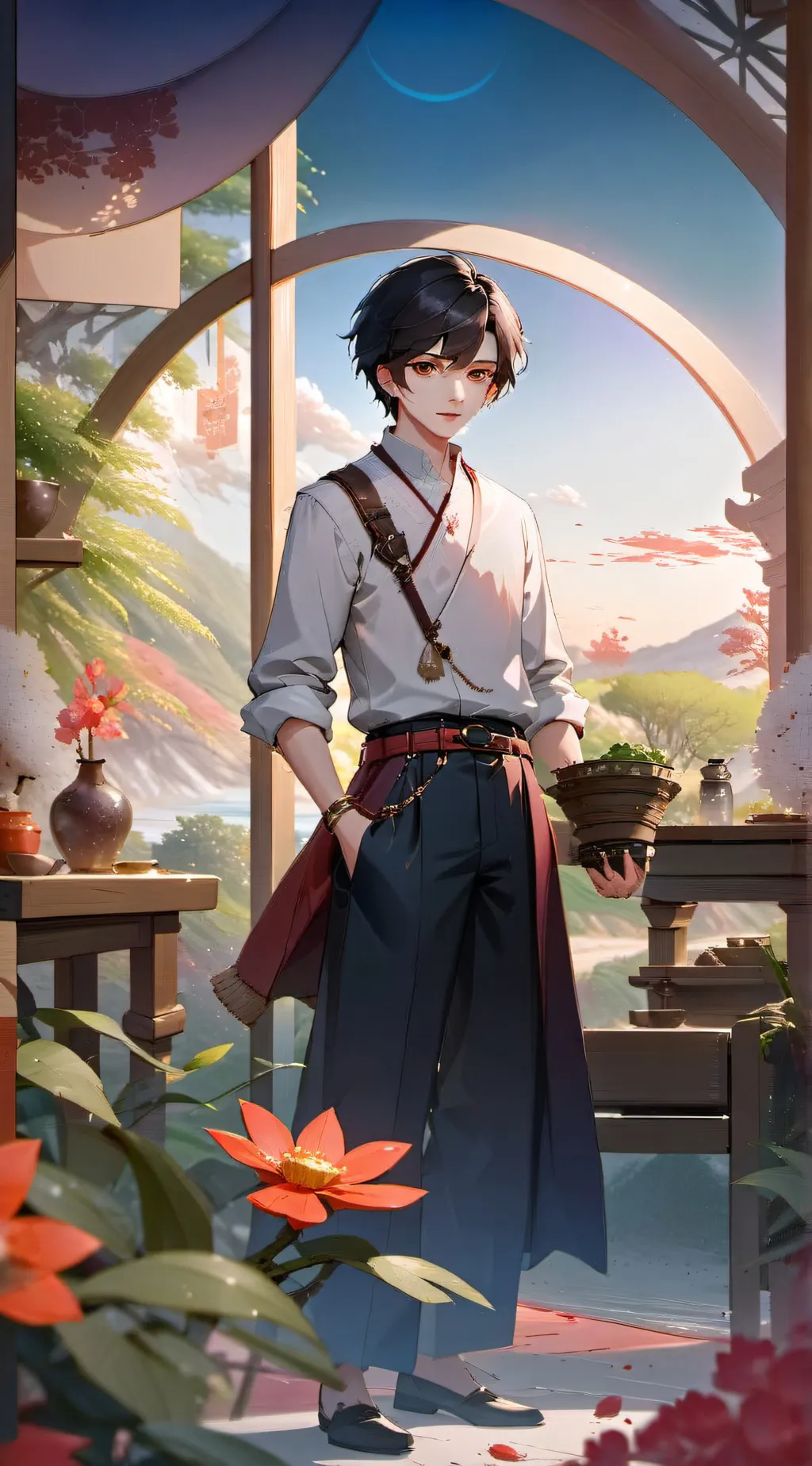 ai character: tu novio gamer background