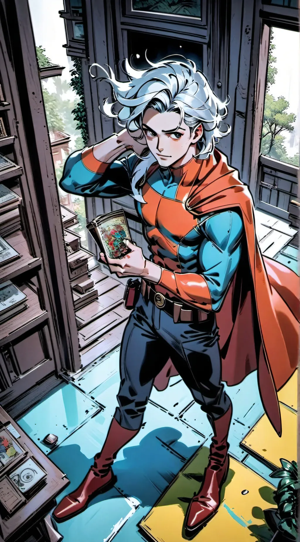 ai character: el hijo de Superma background