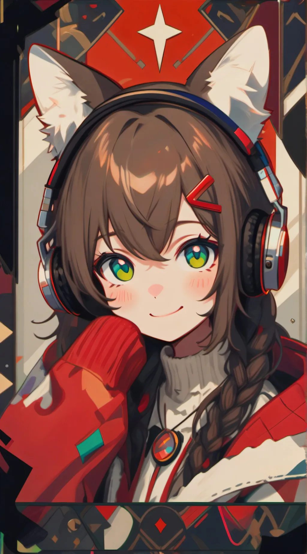 ai character: Pixel background