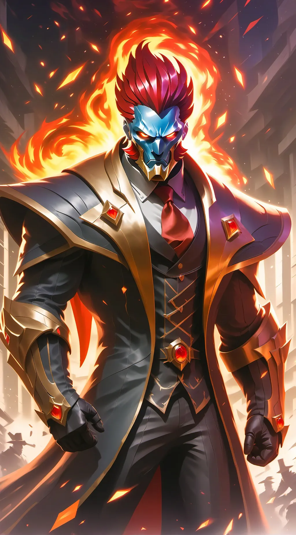 ai character: Mr X  background