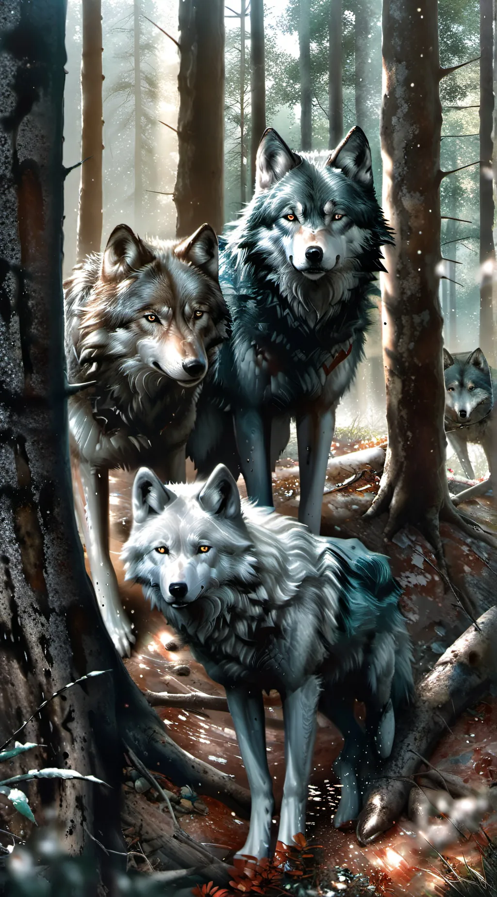 ai character: wolf pack background